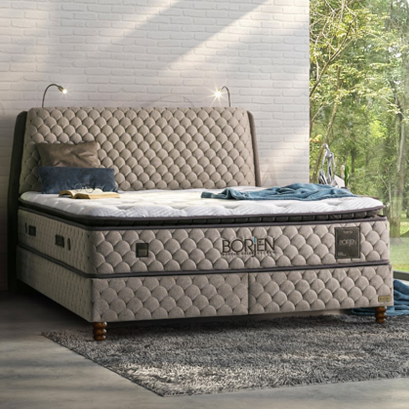 Bambi Boxspringbed 160x200 Cm Met Matras, Topper En Opbergruimte - Kapok Naturel 7-Zones Pocketvering - Lighoogte 69 Cm